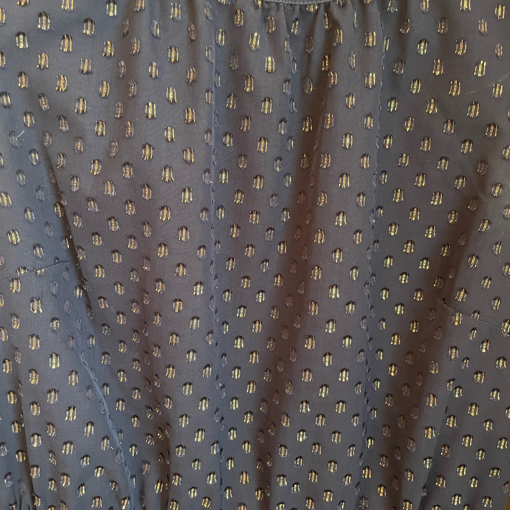 J. Crew Navy Dress with Metallic Details - Picture 5 of 6